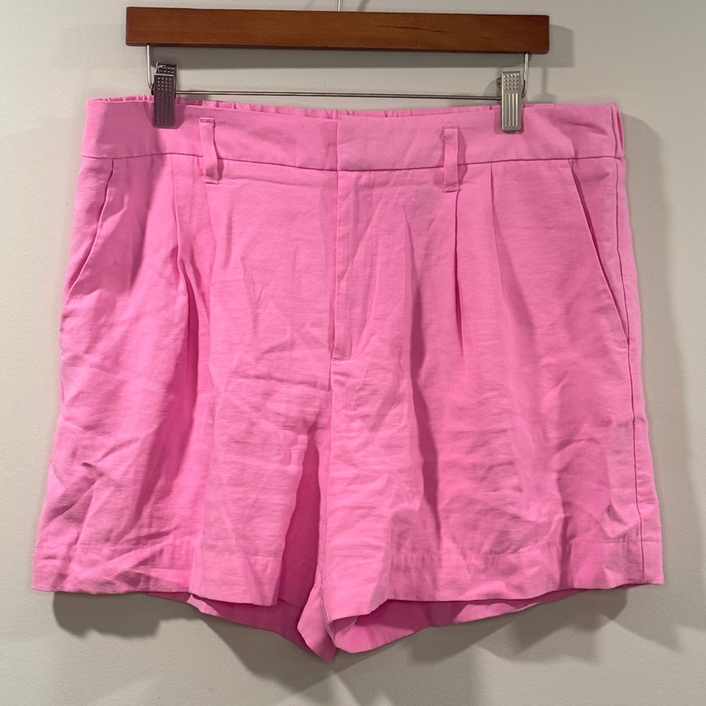 A New Day Women’s‎ Bright Pink Linen Shorts